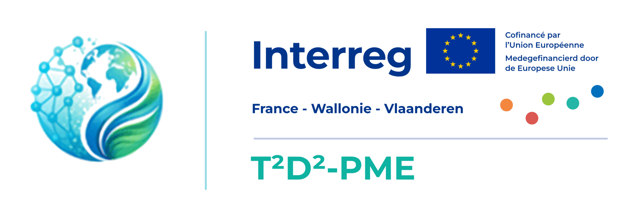 Logo T²D²-PME – Transformation transfrontalière digitale et durable des PME